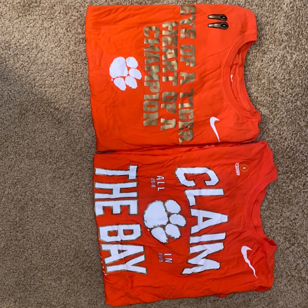 2 Clemson Tiger XL T-shirts